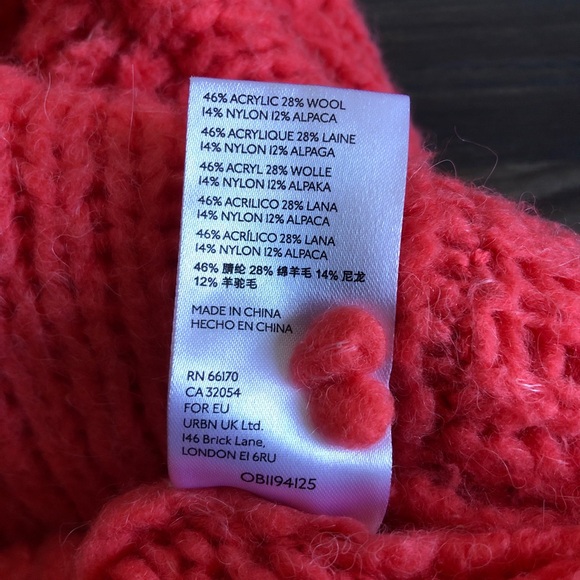 Anthropologie Pilcro Zamora Cowl Neck Sweater Alpaca Blend Slouchy - Picture 13 of 15